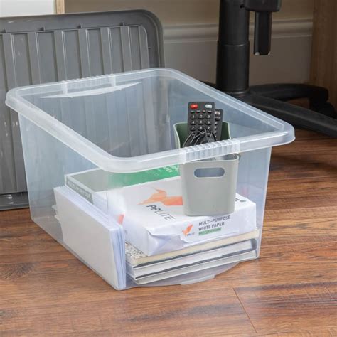 storage boxes with lids b&m